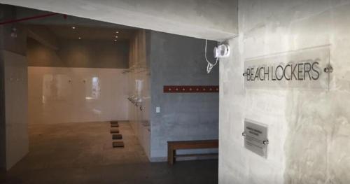 Ett badrum på Departamento de playa - Condominio OCEAN REEF - SAN BARTOLO