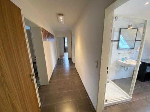 Koupelna v ubytování Harzidyll Living Apartements