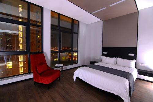 Voodi või voodid majutusasutuse Room50Two toas