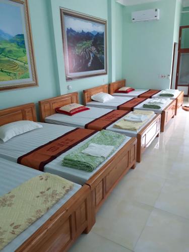 Katil atau katil-katil dalam bilik di Hotel Thien An