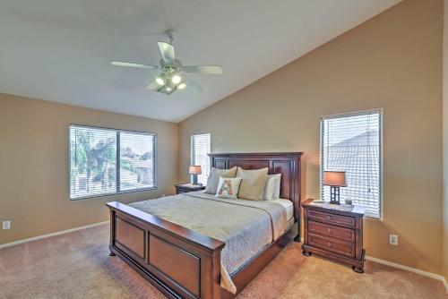 A bed or beds in a room at Inviting Surprise Home with Private Pool, Near Golf!