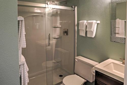 A bathroom at Surfside Sandcastle Suite with Balcony and 2 Pools!