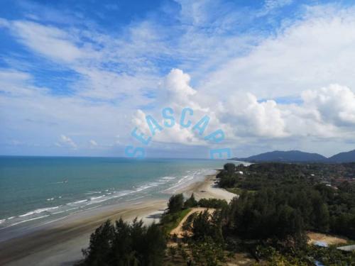 an aerial view of a beach with the ocean at Timurbay by Seascape in Kuantan