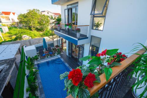 Un balcón o terraza en An Bang MQ Villa