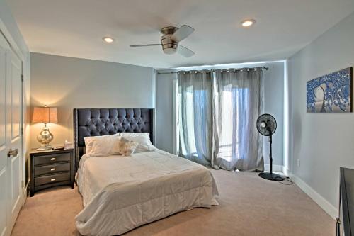 A bed or beds in a room at Gorgeous Ocean Springs Waterfront Home with Dock!