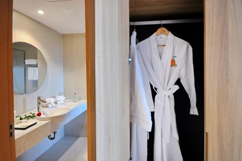 Koupelna v ubytování Sun Kiss Hotel