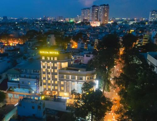 Γενική άποψη της πόλης Πόλη Χο Τσι Μινχ ή θέα της πόλης από  αυτό το ξενοδοχείο