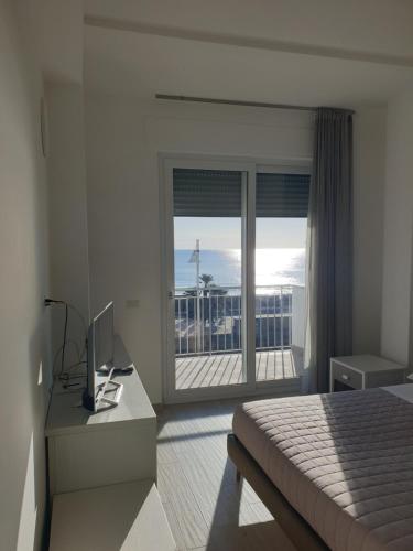 Postel nebo postele na pokoji v ubytování Iris home