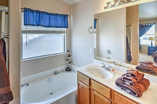 A bathroom at Goodyear Home with Pool, 2 Mi to Goodyear Ballpark