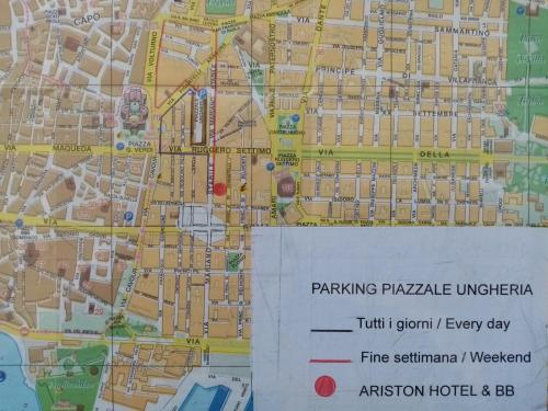 a map of the city of parramatta at Ariston Petit Hotel in Palermo