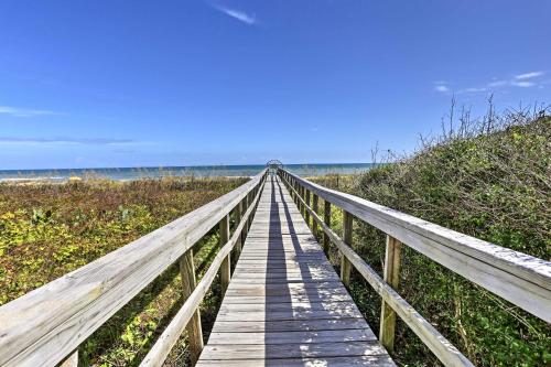 Ocean-View Condo with Deck, Steps to Carolina Beach!