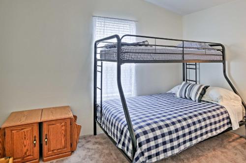 A bed or beds in a room at Ferron Home with Porch and Mtn Views - Walk to Town