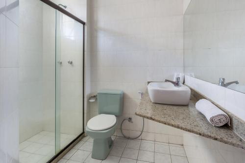 Koupelna v ubytování Apart Hotel Porto Príncipe