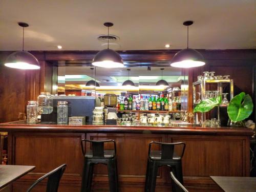 Ο χώρος του lounge ή του μπαρ στο Departamento en Microcentro (Obelisco)