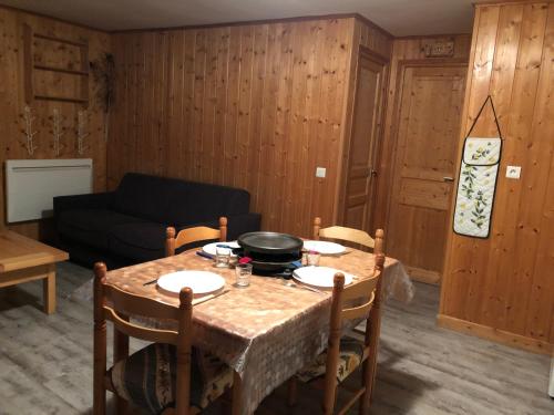 Χώρος καθιστικού στο Chalet Baptiste