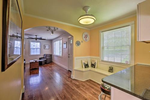 a living room with a kitchen and a dining room at Nashville Home with Deck about 5 Mi to Broadway and Downtown in Nashville