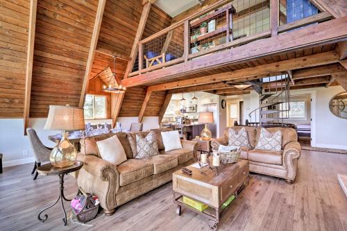 Spacious Flagstaff A-Frame Cabin with Deck and Views!