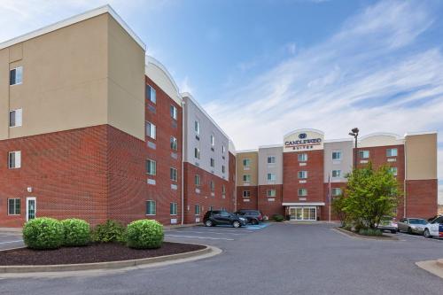 a parking lot in front of a hospital at Candlewood Suites Washington North by IHG in Washington