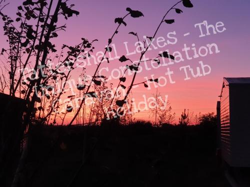 a sunset with the words ives the vacation not trip at Tattershall Luxury Hot Tub Caravan in Tattershall