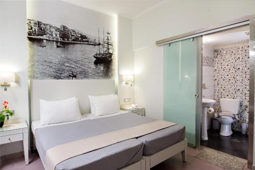Koupelna v ubytování Hotel Ideon