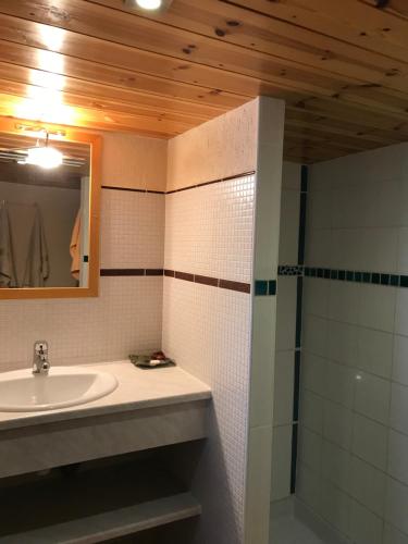 Kylpyhuone majoituspaikassa T2 Jausiers