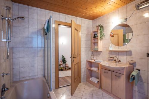 Koupelna v ubytování Ferienwohnungen Pfister