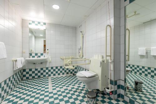 Koupelna v ubytování Hotel Fränkische Schweiz-Pegnitz