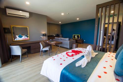 Goldenbay Hotelにあるベッド