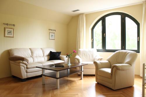 Χώρος καθιστικού στο Hotel Villa Sommer