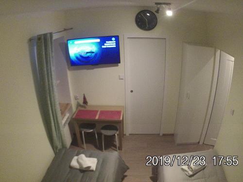 A television and/or entertainment center at Rent0nline Brwinow Rooms