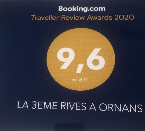 a sign with the number and the words raene rivers a organisms at LA 3Eme RIVES A ORNANS in Ornans