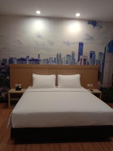 Katil atau katil-katil dalam bilik di GiiA Sanno Hotel Pluit