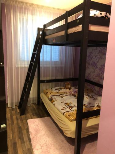 Katil atau katil-katil dalam bilik di Šafran Apartment LUX