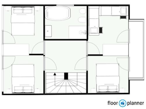a floor plan of a house at Aron Chalet Kreischberg 10A in Sankt Lorenzen ob Murau
