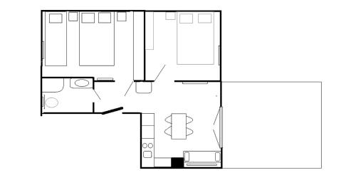 Apartamenty Homole - Cichy B1 Szczawnicaの見取り図または間取り図