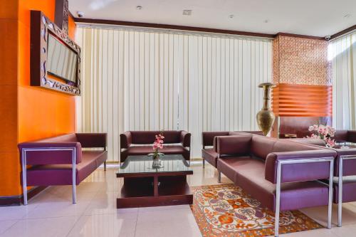 TV a/nebo společenská místnost v ubytování Grand PJ Hotel