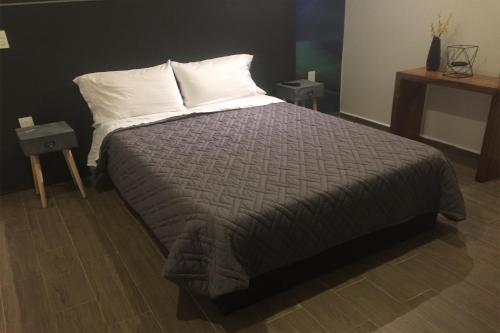 a bedroom with a large bed with white pillows at Coaranda Hotel Boutique in Arandas