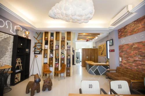 Un lugar para sentarse en 東立方旅宿-East Cube B&B