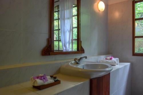 Koupelna v ubytování Eva Lanka Hotel - Beach & Wellness