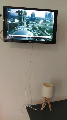 TV a/nebo společenská místnost v ubytování agnës