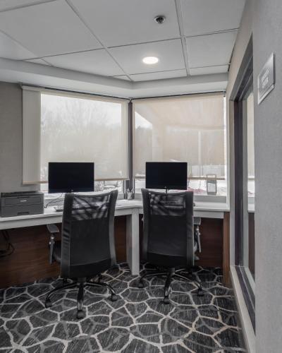an office with two desks with two computers on them at Best Western West Lebanon-Hanover in West Lebanon