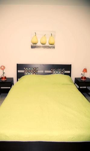 Una cama o camas en una habitación de Almog Tower