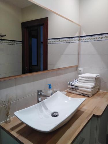 Et badeværelse på Apartamento Tránsito de Entrerruas