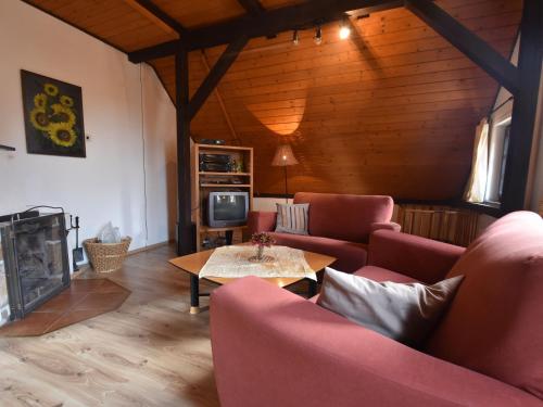 Zona d'estar a Holiday Home in Bohemia near Ski Area and Forests