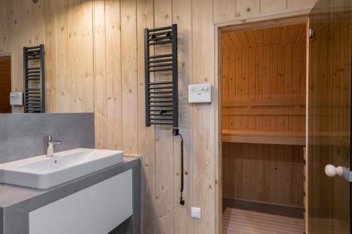 Kúpeľňa v ubytovaní Apartament Widok