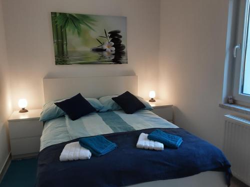 Postel nebo postele na pokoji v ubytování Apartments Barbi