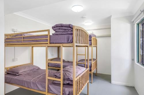 Una cama o camas en una habitación de Surf Inn Boutique Backpackers - FREE BREAKFAST