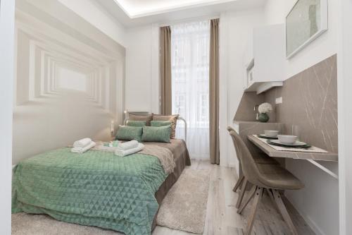 Voodi või voodid majutusasutuse Budapest Holidays Harmony toas