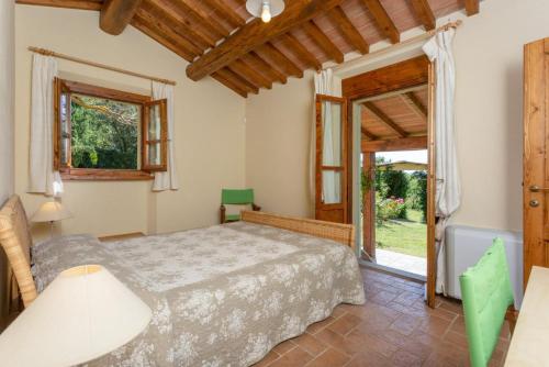 เตียงในห้องที่ Villa Casale Federica
