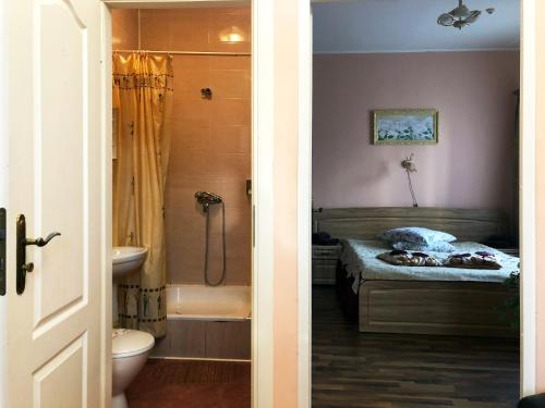 Koupelna v ubytování Comfort Hotel